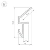 Монтажный профиль ALM-GLASS-6 ANOD (Arlight, Алюминий)
