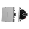 ARL NOBE Выключатель проходной 1 кл подсветка софт-тач никель SWT-MKP1-SFPL-L-IS (250V, 10A) (Arlight, -)