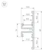Профиль TOP-BACK-2000 ANOD (P10) (Arlight, Алюминий)