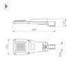 Светильник OXOR-GRES-663х252-60W Day4000 (GR, 150x80 deg, 230V) IP66 (Arlight, -)