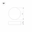 Светильник SP-RONDO-R500-60W Warm3000 (BK, 120 deg, 230V) (Arlight, IP40 Металл, 3 года)