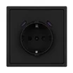 ARL NOBE Розетка зк со шторками с USB тип C+С софт-тач черный оникс SCT-MUCC-SFPL-BK (250V, 16A) (Arlight, -)