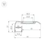 Профиль STAIR-W65-2000 ANOD BLACK (Arlight, Алюминий)