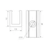 Держатель AURORA-1206-CLIP CLEAR (Arlight, Пластик)