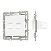 Механизм компьютерной розетки двойной SCT-MPC2-PL-WH (RJ-45, CAT6) (Arlight, -)
