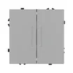 ARL NOBE Выключатель 2 кл подсветка софт-тач никель SWT-MK02-SFPL-L-IS (250V, 10A) (Arlight, -)