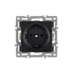 Механизм электрической розетки SCT-MEU1-PL-BK (250V, 16A) (Arlight, -)