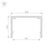 Профиль WPH-FLEX-3020-1000 ANOD (Arlight, Алюминий)