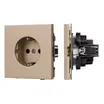 Механизм электрической розетки SCT-TENDO-MEU1-PL-GD (230V, 16A) (Arlight, Песочный)