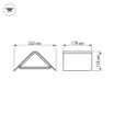 Светильник LGD-Wall-Delta-1B-12W Warm White (Arlight, IP54 Металл, 3 года)