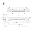 Линейный прожектор AR-LINE-500-12W Warm3000 (GR, 15 deg, 230V) (Arlight, IP65 Металл, 3 года)