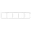 Рамка пластиковая FRM-NOBE-SFPL-5-WH (Arlight, Белый кварц)