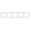 Рамка пластиковая FRM-TENDO-PL-5-WH (Arlight, Белый)