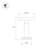Светильник настольный SP-BRIO-1.4W Warm2700 (Кортен, 105 deg, 5V) (Arlight, IP54 Металл, 2 года)
