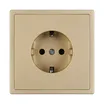 Механизм электрической розетки SCT-NOBE-MEU1-SFPL-GD (230V, 16A) (Arlight, Золотой песок)