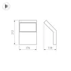 Светильник LGD-ECRAN-WALL-9W Warm3000 (GR, 108 deg, 230V) (Arlight, IP65 Металл, 3 года)