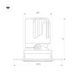 Светильник встраиваемый MS-ARADO-TRIMLESS-R75-12W Day4000 (Белый, 55 deg, 230V) (Arlight, IP20 Металл, 5 лет)