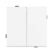 Механизм выключателя двухклавишный проходной SWT-TENDO-MKP2-PL-WH (230V, 10A) (Arlight, Белый)