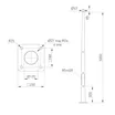 Опора фланцевая OXOR-OK-D80/57-L5000 (BK) (Arlight, Сталь) (Arlight, Сталь)