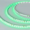 Светодиодная лента RT-A120-5mm 24V Green (9.6 W/m, IP20, 2835, 5m) (Arlight, узкая)