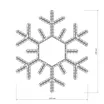 Фигура ARD-SNOWFLAKE-M5-600x600-216LED White (230V, 15W) (Ardecoled, IP65)