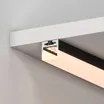Профиль с экраном SL-LINE-2011M-2500 BLACK+OPAL SQUARE (Arlight, Алюминий)