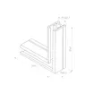 Коннектор угловой MAG-MICROCOSM-CON-L90 (BK) (Arlight, IP20 Металл, 3 года)