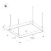 Светильник ALT-LINEAIR-QUADRAT-FLAT-UPDOWN-DIM-1375-170W Day4000 (BK, 100 deg, 230V) (Arlight, IP20 Металл, 3 года)