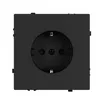 Механизм электрической розетки SCT-NOBE-MEU1-SFPL-BK (230V, 16A) (Arlight, Черный оникс)