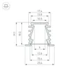 Профиль TOP-DEEP-F-2000 ANOD (K13,P15) (Arlight, Алюминий)