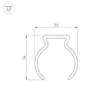Профиль WPH-FLEX-D22-360deg-1000 (Arlight, Пластик)