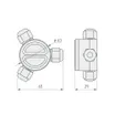 Разветвитель KLW-3 (4-10mm, IP67) (Arlight, Пластик)