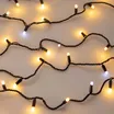 Светодиодная гирлянда ARD-STRING-CLASSIC-10000-BLACK-100LED-MILK-FLASH Warm (230V, 7W) (Ardecoled, IP65)