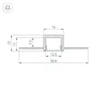 Профиль SL-LINIA16-FANTOM-2000 ANOD (Arlight, Алюминий)