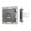 Механизм компьютерной розетки SCT-MPC1-PL-GR (RJ-45, CAT6) (Arlight, -)