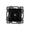 Механизм компьютерной розетки SCT-MPC1-PL-BK-V (RJ-45, CAT6) (Arlight, -)