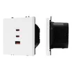 Механизм розетки с быстрой USB зарядкой SCT-NOBE-MUACC-SFPL-FC-WH (65W, QC3) (Arlight, -)