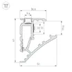 Профиль SHELF-600-2000 ANOD (Arlight, Алюминий)
