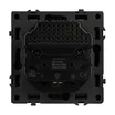 Механизм розетки с USB зарядкой SCT-NOBE-MUAC-SFPL-BK (230V, 16A) (Arlight, Черный оникс)