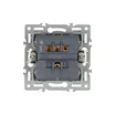 Механизм выключателя двухклавишный непроходной SWT-MK02-PL-BK (250V, 16A) (Arlight, -)