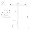 Опора OXOR-STER-T-2000x100x100-L4000-70W Warm3000 (BK, 230V) IP65 (Arlight, Сталь)