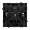 Механизм розетки влагозащищённый SCT-NOBE-MCP-SFPL-BK (230V, 16A) (Arlight, Черный оникс)