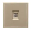 Механизм телефонной розетки SCT-NOBE-MTL1-SFPL-GD (RJ-11, 4C) (Arlight, Золотой песок)