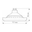 Лампа AR111-UNIT-GU10-15W-DIM Day4000 (WH, 120 deg, 230V) (Arlight, Металл)
