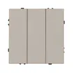 Механизм выключателя трехклавишный непроходной SWT-NOBE-MK03-SFPL-CA (230V, 10A) (Arlight, Кашемир)