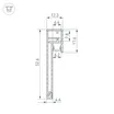 Профиль PLINTUS-H54B-2000 WHITE (Arlight, Алюминий)