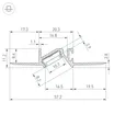 Профиль PDS-BEVEL-F-HIDE-2000 (Arlight, Алюминий)