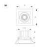Светильник MS-VORTEX-BUILT-S90x90-12W Day4000 (WH-WH, 20 deg, 230V) (Arlight, IP20 Металл, 5 лет)