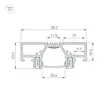 Профиль STRETCH-20-CEIL-D-CENTER-2000 BLACK (Arlight, Алюминий)