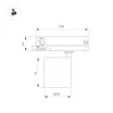 Светильник LGD-DYKE-4TR-R75-16W Warm3000 (BK, 50 deg, 230V) (Arlight, IP20 Металл, 5 лет)
